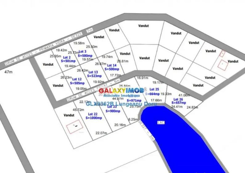 Teren intravilan 500 -1000mp, Stradal, Lac Berceni, Utilitat - 6