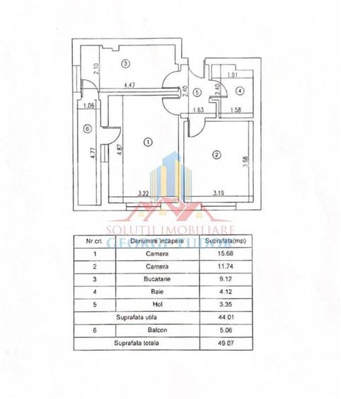 Vanzare 2 camere decomandat Militari residence - 8