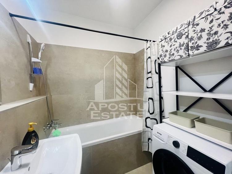 Apartament cu 2 camere semidecomandat, mobilat în Torontalului