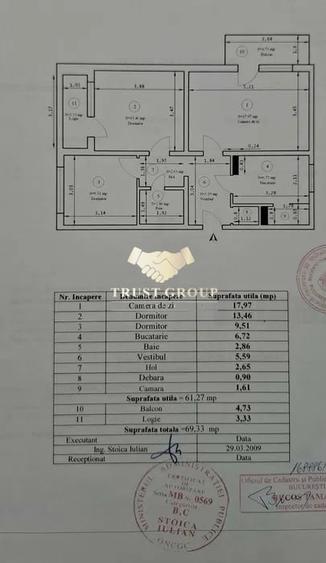 Apartament cu 3 camere decomandat în Drumul Taberei