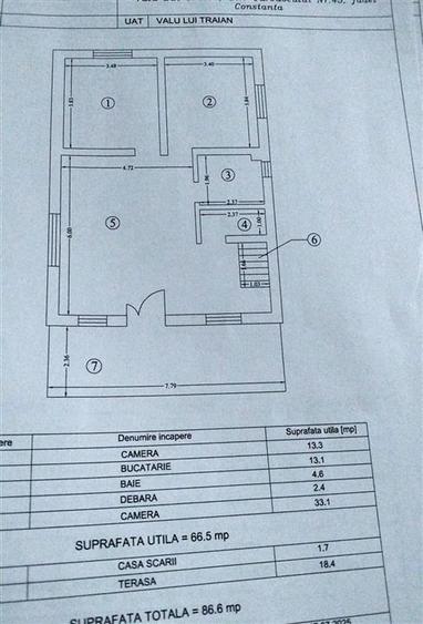 Casă cu 4 camere cu Teren 350 Mp în Valu lui Traian