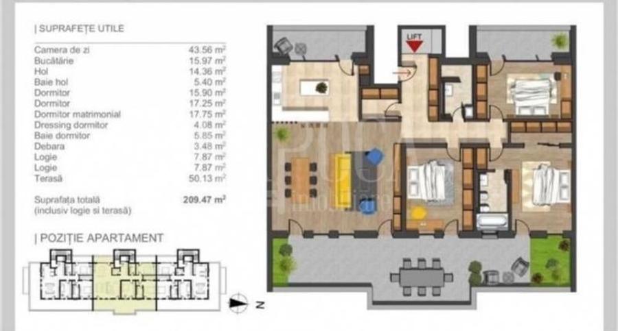 Apartament 4 camere de vanzare in Buna Ziua, Cluj Napoca - 1