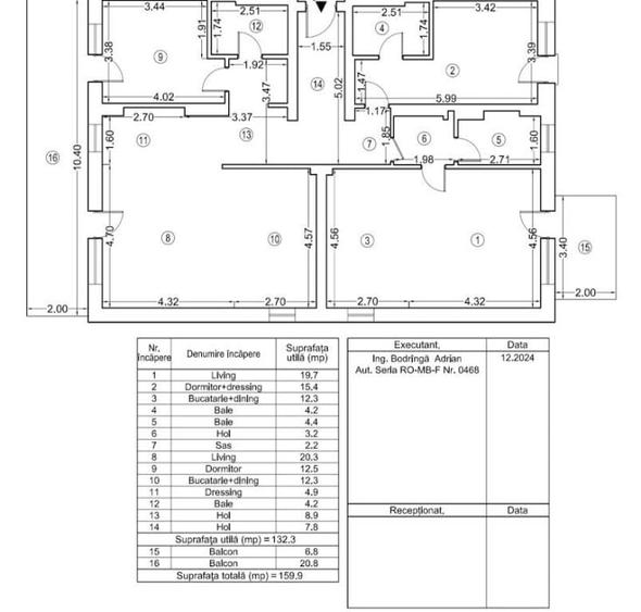 4 camere 3 bai 2 terase mari 2 locuri de parcare. Erou Iancu Nicolae. Cambridge - 19