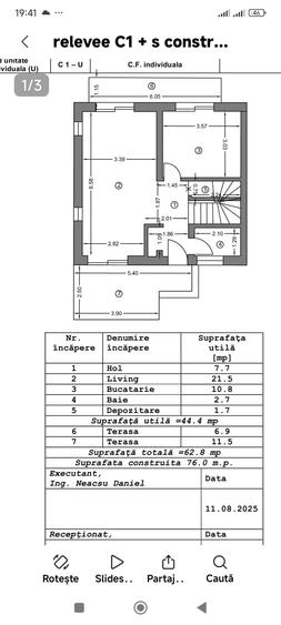 FARA COMISIOANE CASA TOP 5 camere P+1+ M 3 bai incalzire pardoseala LA CHEIE - 2