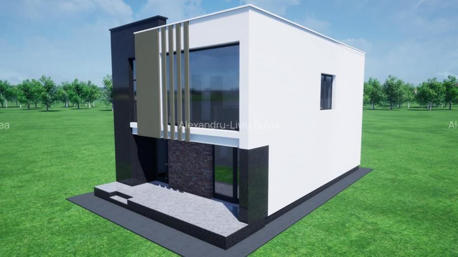 Vila individuala P+E, design mediteranean, Cal. Harmanului, Comision 0%