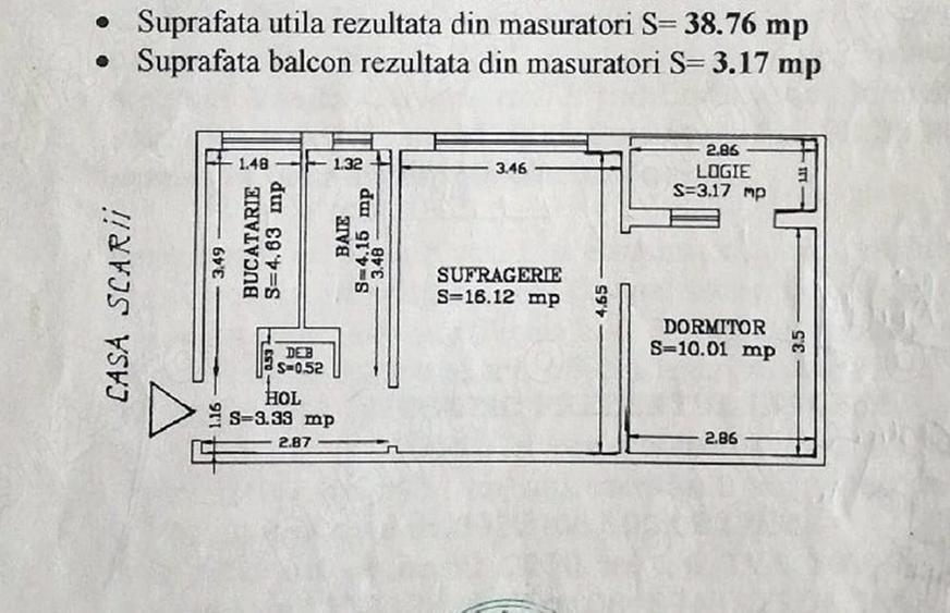 Apartament 2 camere - Casa de Cultura - 72.000 euro (Cod E13) - 1