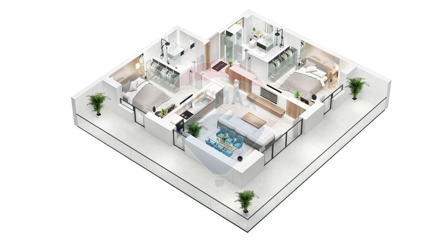 De vanzare | 3 camere | Ansamblu rezidential NOU - 1