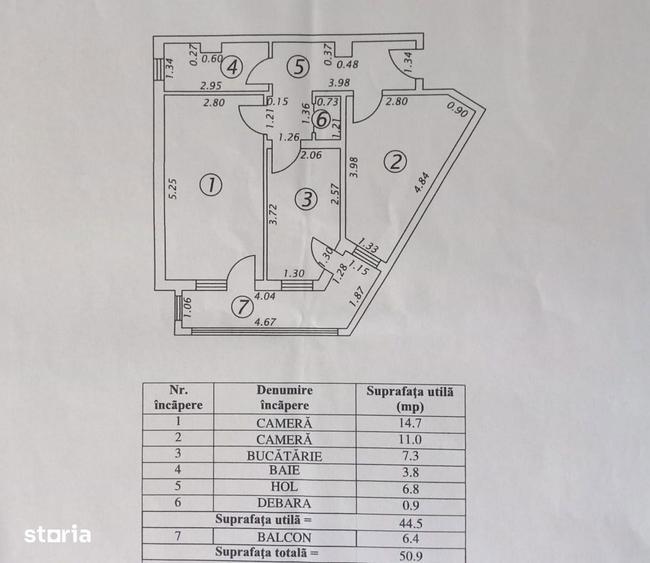 Ap. 2dec. Micro 13B, etajul 2, 51mp, centrala termica - 7