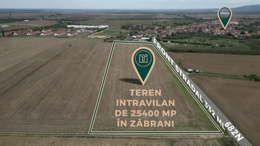 Teren intravilan de 25400 mp cu poten?ial excep?ional pentru investi?ie in Zabrani - 2