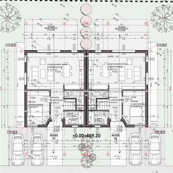 Casa Tip Duplex parter+etaj,375 mp de teren, situata in Chinteni! - 8