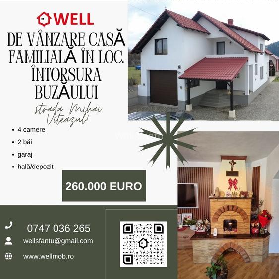 De vânzare casă familială în loc. Întorsura Buzăului, strada Mihai Viteazul! De vânzare casă familială în loc. Întorsura Buzăului, strada Mihai Viteazul!