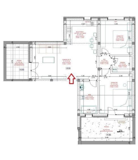 Bloc nou ESO. 3 Camere. Dressing. Terasa 25 mp. Finisaje la alegere. - 9