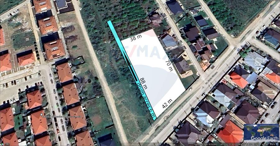 Teren intravilan 3059 mp, dubla deschidere, Mogosoaia - 1