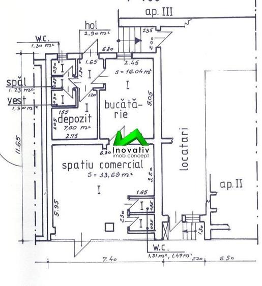 Spatiu comercial de inchiriat 80mp Sibiu Strand - 1