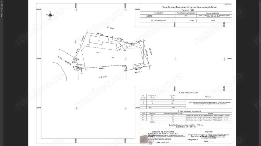 Casa parter comuna Nuci-Micsunesti-Ilfov- 30 minute capitala - 6