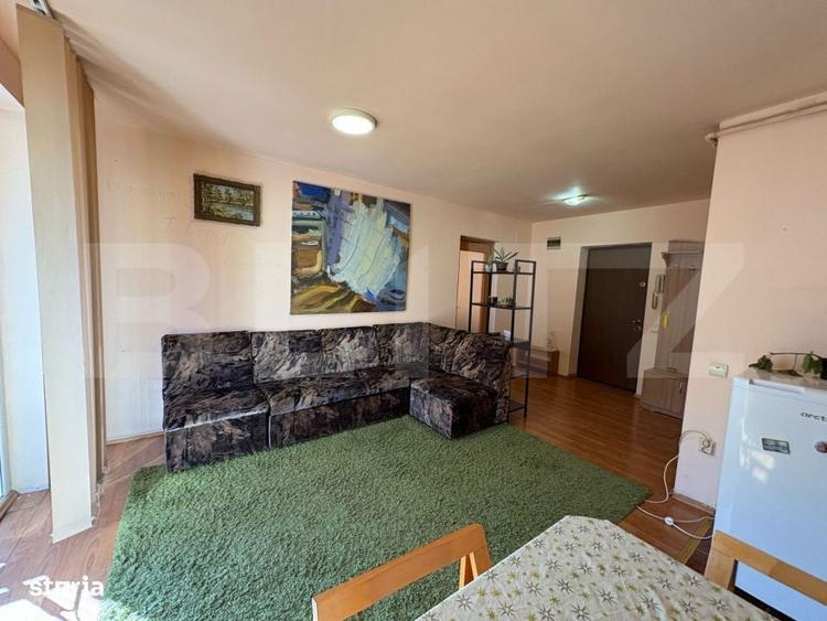 Apartament de inchiriat, 2 camere semidecomandate, 44 mp, balcon, zona - 3