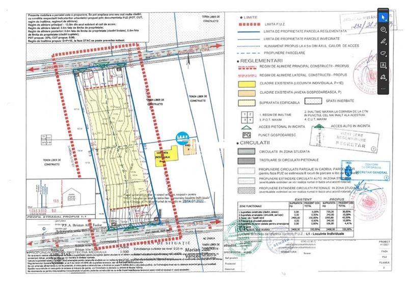Teren de vanzare 1.200 mp  PUZ aprobat, zona Bucium - 2