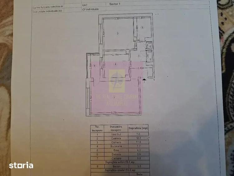 Apartament cu 2 camere decomandat în Aviației