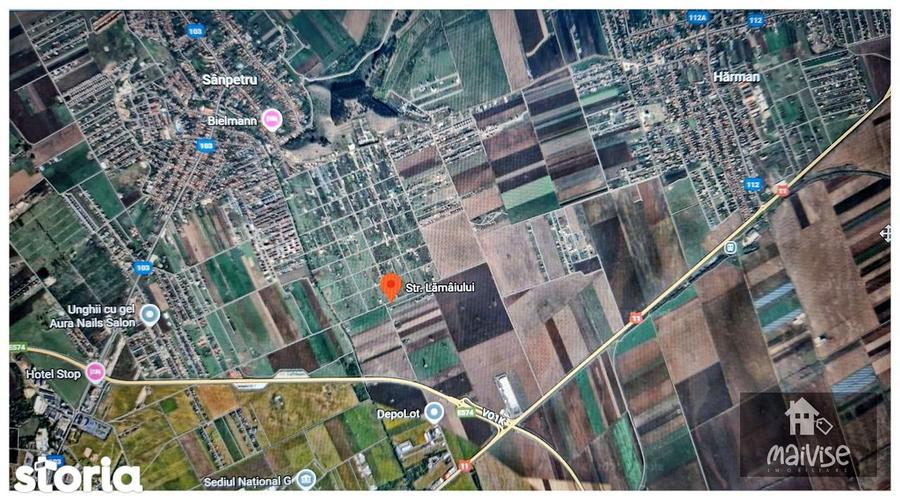 Teren Intravilan 2.300 mp- Sanpetru - 2