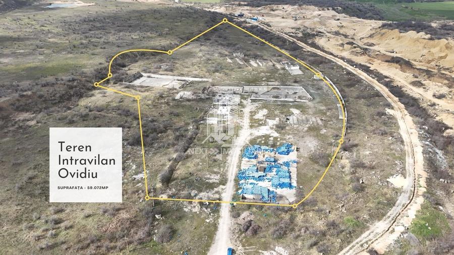 Teren intravilan 59.072 mp – zonă industrială Ovidiu, - 1