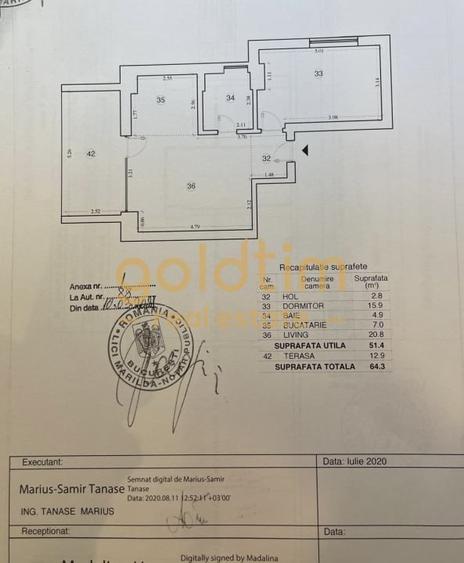 APARTAMENT MOBILAT/UTILAT/ BLOC ELEGANT/GARAJ/RAHMANINOV/FLOREASCA - 15