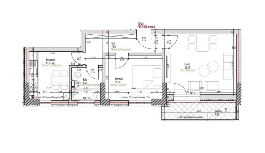 Apartament 2 Camere Decomandat Sector 4 Grand Arena 61Mp