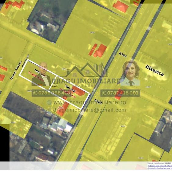 Teren 780 mp/  Berheci, Jud. Galati/ la DN Tecuci-Barlad - 1