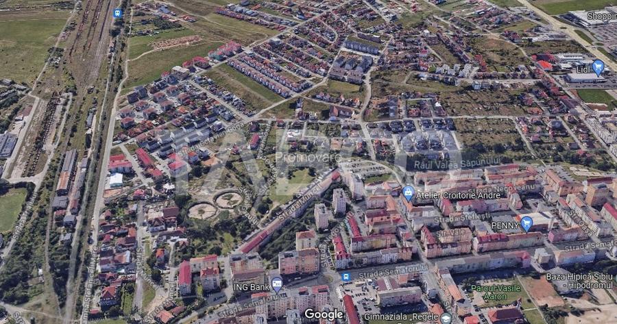 De vanzare teren 1698 mp pretabil pentru cladire birouri P+6+R Sibiu