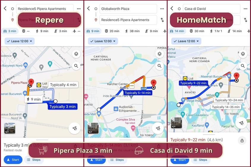 Garsonieră decomandată, mobilată în Pipera