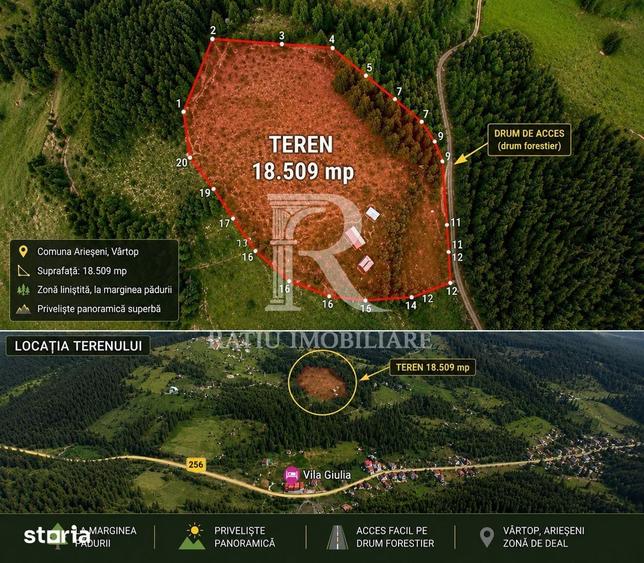 Teren de 18506 mp, în Budureasa