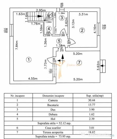 Casă cu 4 camere cu Teren 270 Mp în Chiajna