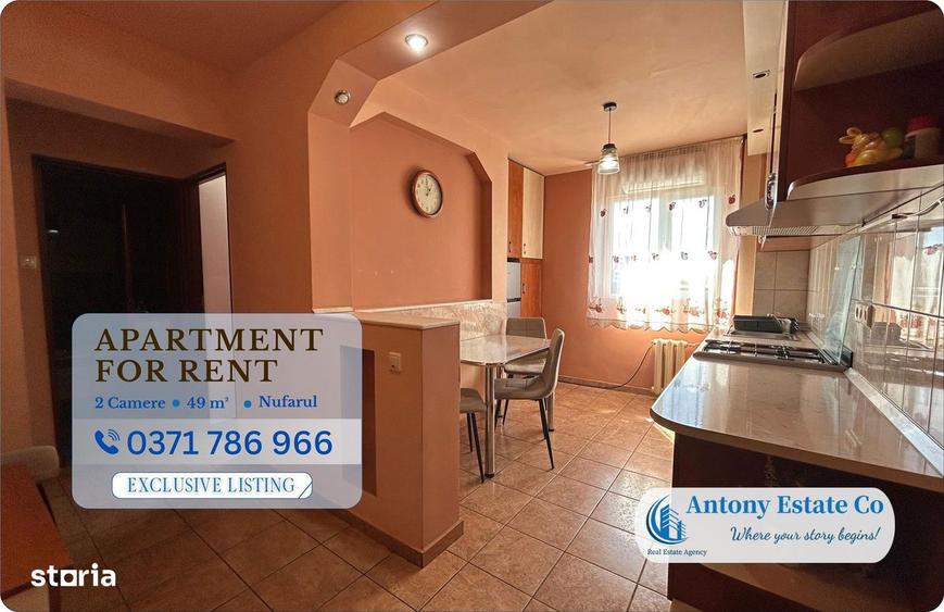 Apartament cu 2 camere decomandat în Nufărul
