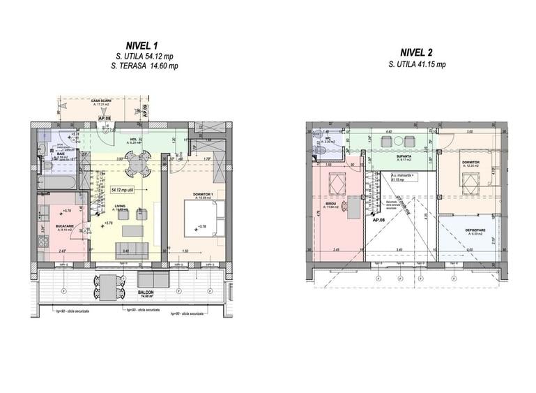 Penthouse cu 4 camere decomandat, mobilat în Exterior Vest