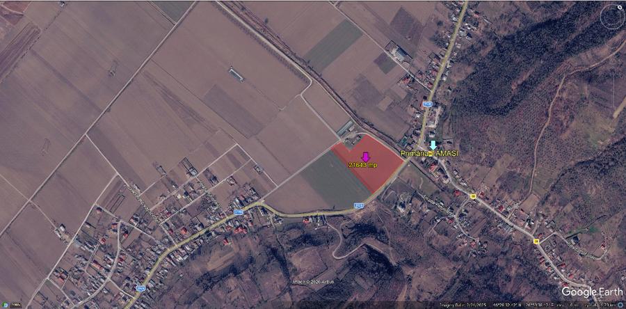 Teren Construcții intravilan de 21643 mp, în Tamași
