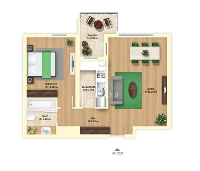 Apartament cu 2 camere decomandat, mobilat în Pantelimon