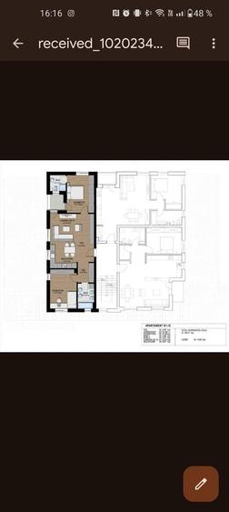 Apartament cu 3 camere semidecomandat în Europa
