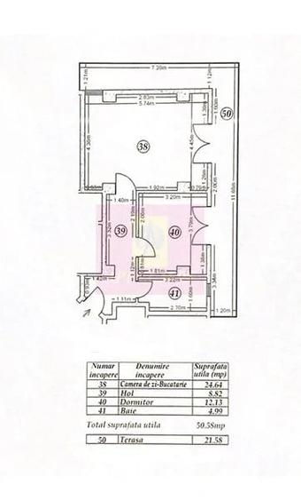 Apartament cu 2 camere decomandat în Vitan