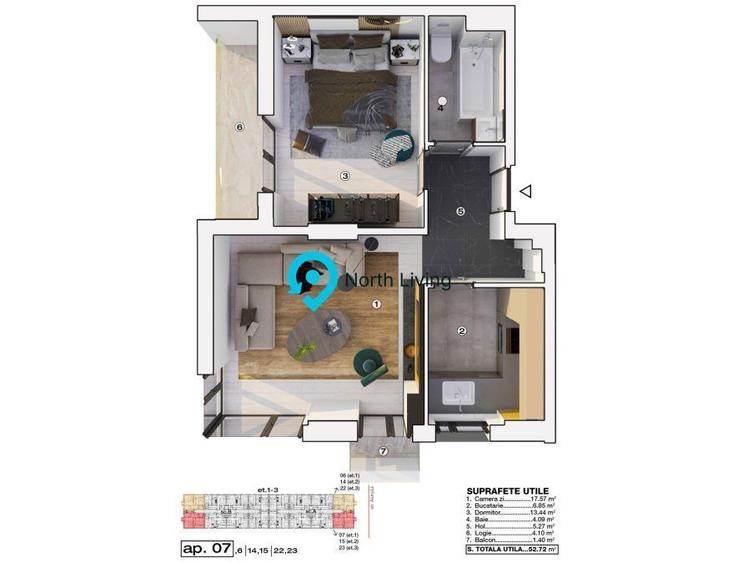 Apartament cu 2 camere în Prelungirea Ghencea