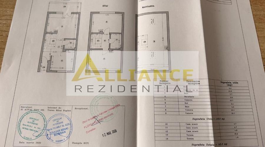Casă individuală cu 4 camere cu Canalizare în Central