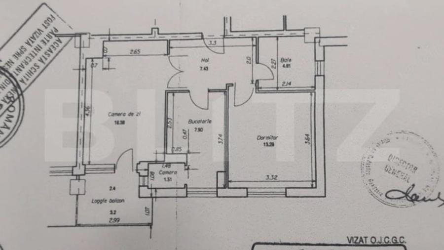 Apartament cu 2 camere decomandat în Central