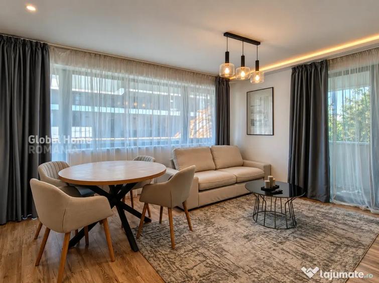 Apartament cu 3 camere semidecomandat, mobilat în Victoriei