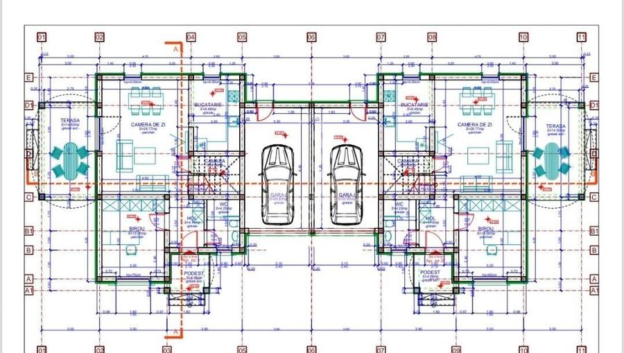 Duplex cu 5 camere cu Canalizare în Dumbrăvița