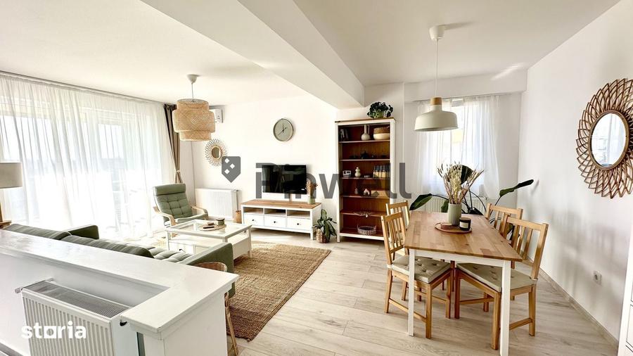 Apartament cu 2 camere semidecomandat, mobilat în Nord