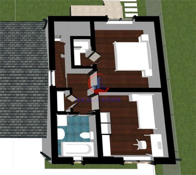 Duplex cu 3 camere cu Canalizare în Bucovăț (Remetea Mare)