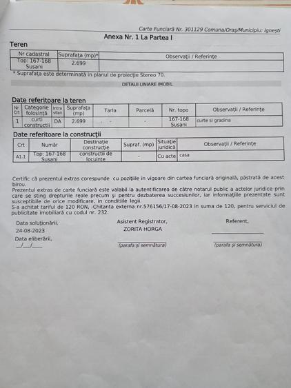 Casă cu 4 camere în Susani
