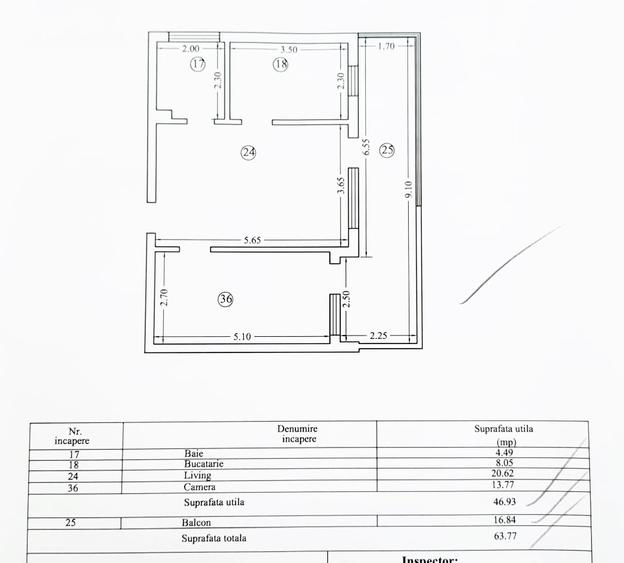 Apartament cu 2 camere în Mamaia-Sat