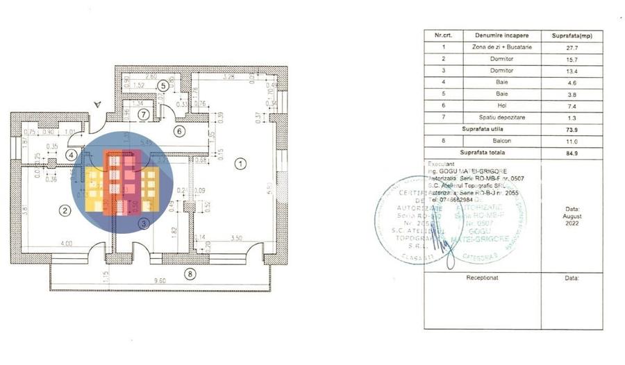 Apartament cu 3 camere decomandat în Mihai Bravu