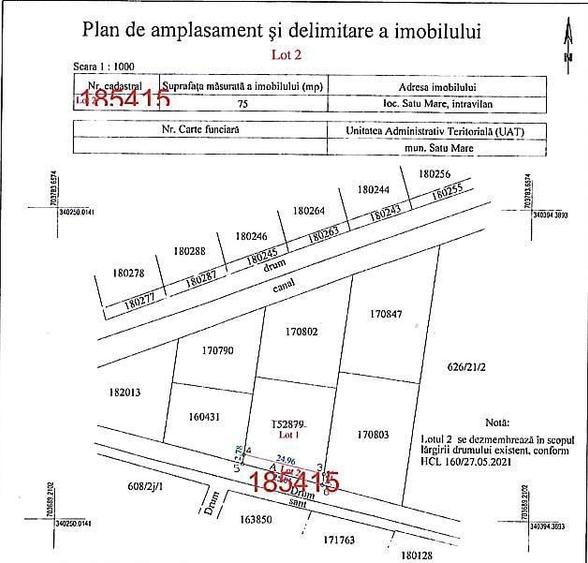 Teren de 625 mp, în Central