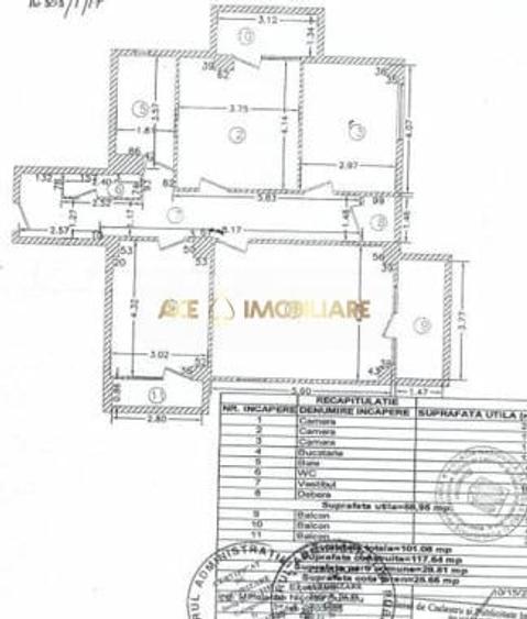 Apartament cu 3 camere decomandat, mobilat în Obor