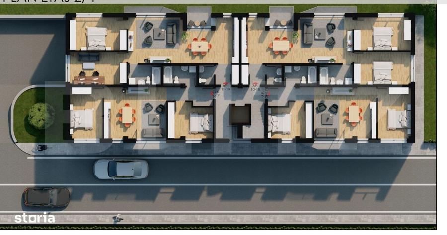 Apartament 3 camere, 82mp, bloc nou, zona Giulia - 1
